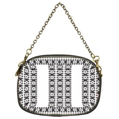 Pattern Background Texture Black Chain Purses (Two Sides) 