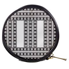 Pattern Background Texture Black Mini Makeup Bags