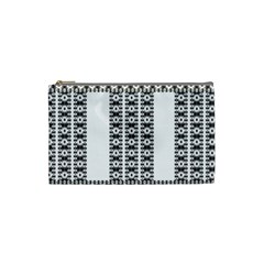 Pattern Background Texture Black Cosmetic Bag (Small) 