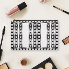 Pattern Background Texture Black Cosmetic Bag (Medium) 