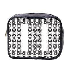 Pattern Background Texture Black Mini Toiletries Bag 2-Side