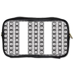 Pattern Background Texture Black Toiletries Bags