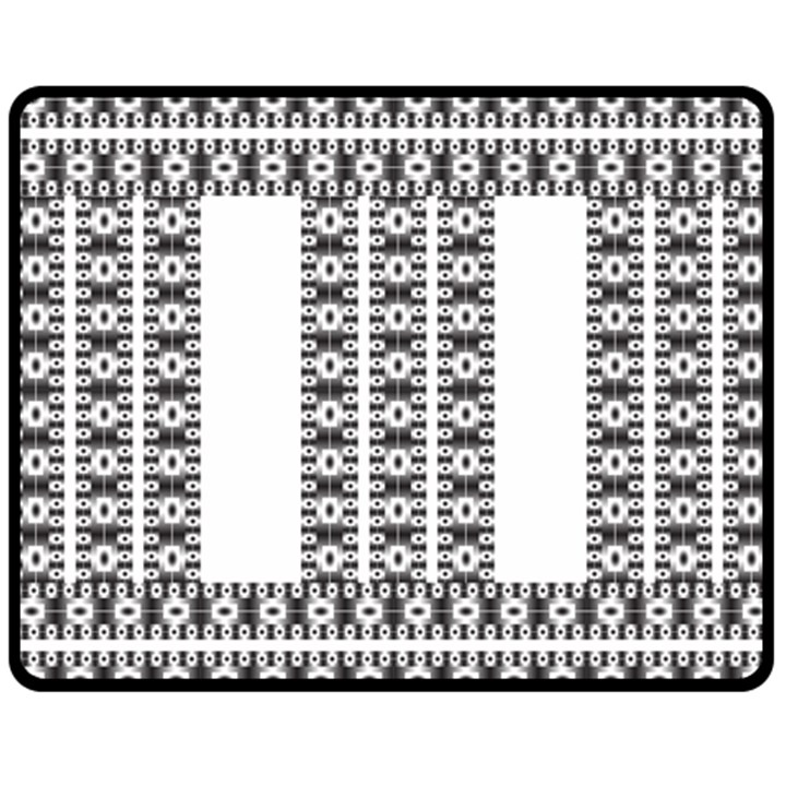 Pattern Background Texture Black Double Sided Fleece Blanket (Medium) 