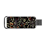 Spiders Background Portable USB Flash (One Side) Front