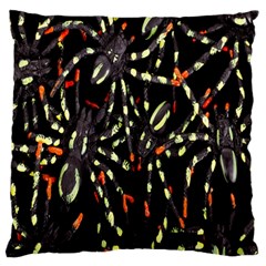 Spiders Background Standard Flano Cushion Case (one Side) by Nexatart