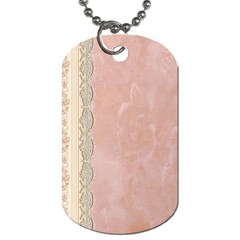 Guestbook Background Victorian Dog Tag (Two Sides)