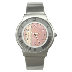 Guestbook Background Victorian Stainless Steel Watch