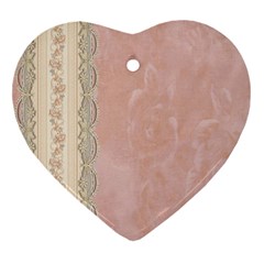 Guestbook Background Victorian Heart Ornament (Two Sides)