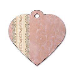 Guestbook Background Victorian Dog Tag Heart (One Side)