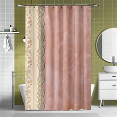 Guestbook Background Victorian Shower Curtain 48  x 72  (Small) 