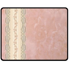 Guestbook Background Victorian Double Sided Fleece Blanket (Medium) 