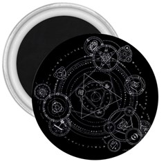 Formal Magic Circle 3  Magnets by Nexatart