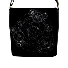 Formal Magic Circle Flap Messenger Bag (l)  by Nexatart