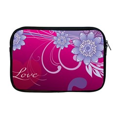 Love Flowers Apple Macbook Pro 17  Zipper Case