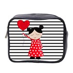 Valentines day girl 2 Mini Toiletries Bag 2-Side Front