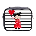 Valentines day girl 2 Mini Toiletries Bag 2-Side Back