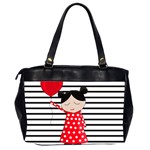 Valentines day girl 2 Office Handbags (2 Sides)  Back