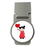 Girl in love Money Clips (Round)  Front