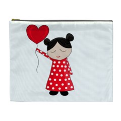 Girl In Love Cosmetic Bag (xl) by Valentinaart