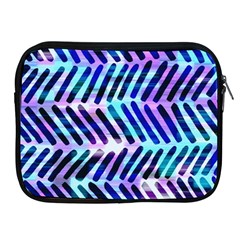 Blue Tribal Chevrons  Apple Ipad 2/3/4 Zipper Cases by KirstenStar