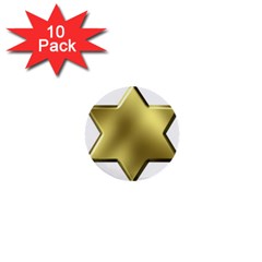 Sheriff Badge Clip Art 1  Mini Buttons (10 Pack)  by Nexatart