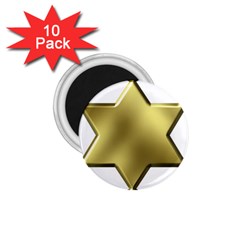 Sheriff Badge Clip Art 1 75  Magnets (10 Pack)  by Nexatart