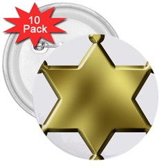 Sheriff Badge Clip Art 3  Buttons (10 Pack)  by Nexatart