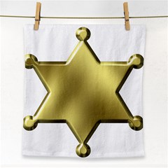 Sheriff Badge Clip Art Face Towel by Nexatart