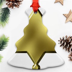 Sheriff Badge Clip Art Christmas Tree Ornament (two Sides) by Nexatart