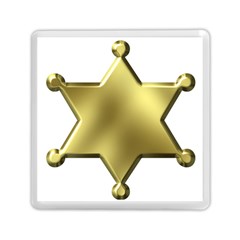 Sheriff Badge Clip Art Memory Card Reader (square)  by Nexatart