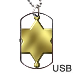 Sheriff Badge Clip Art Dog Tag Usb Flash (two Sides) by Nexatart