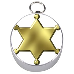 Sheriff Badge Clip Art Silver Compasses by Nexatart