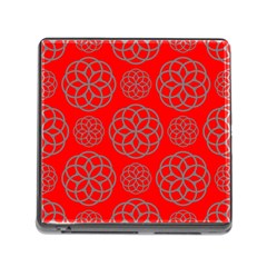 Geometric Circles Seamless Pattern Memory Card Reader (square) by Nexatart