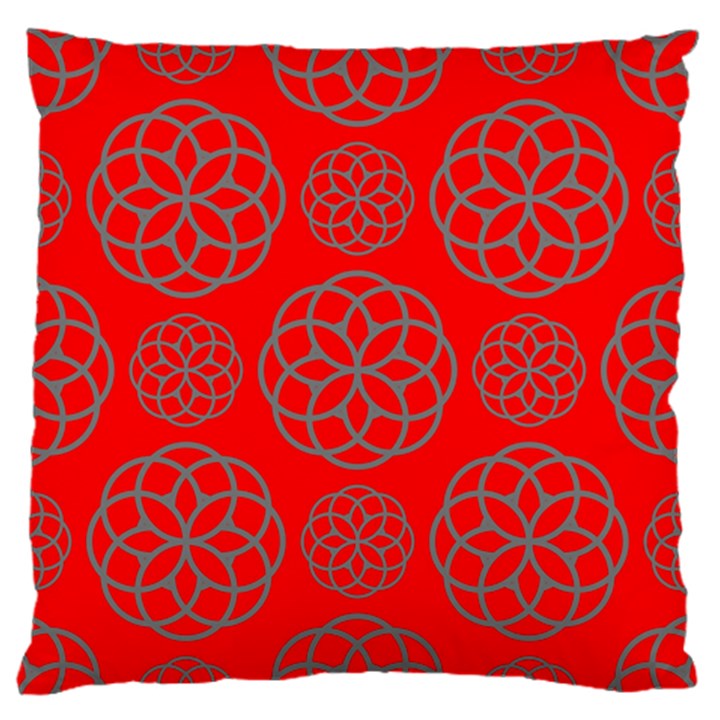 Geometric Circles Seamless Pattern Standard Flano Cushion Case (One Side)