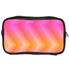 Pattern Background Pink Orange Toiletries Bags 2-side by Nexatart