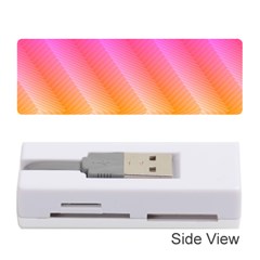 Pattern Background Pink Orange Memory Card Reader (stick)  by Nexatart