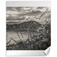 Quilotoa Lake Latacunga Ecuador Canvas 11  X 14   by dflcprints