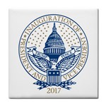 Presidential Inauguration USA Republican President Trump Pence 2017 Logo Tile Coasters Front