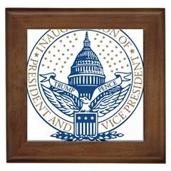 Presidential Inauguration Usa Republican President Trump Pence 2017 Logo Framed Tiles by yoursparklingshop