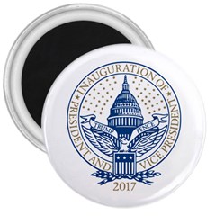 Presidential Inauguration Usa Republican President Trump Pence 2017 Logo 3  Magnets