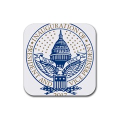 Presidential Inauguration Usa Republican President Trump Pence 2017 Logo Rubber Coaster (square) 