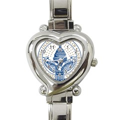 Presidential Inauguration Usa Republican President Trump Pence 2017 Logo Heart Italian Charm Watch