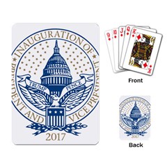 Presidential Inauguration Usa Republican President Trump Pence 2017 Logo Playing Card by yoursparklingshop