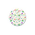 Cute butterflies and flowers pattern Golf Ball Marker (10 pack) Front