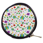 Cute butterflies and flowers pattern Mini Makeup Bags Front