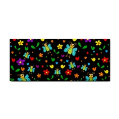 Butterflies And Flowers Pattern Cosmetic Storage Cases by Valentinaart