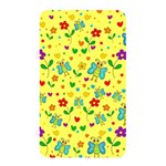 Cute butterflies and flowers - yellow Memory Card Reader Front