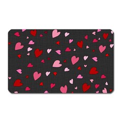 Hearts Pattern Magnet (rectangular) by Valentinaart