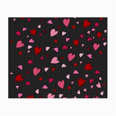 Hearts Pattern Small Glasses Cloth (2-side) by Valentinaart