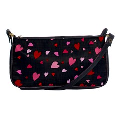 Hearts Pattern Shoulder Clutch Bags by Valentinaart